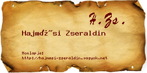 Hajmási Zseraldin névjegykártya
